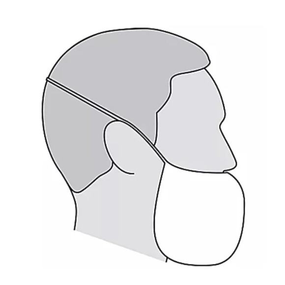 Uline Polypropylene Beard Nets Latex Free White  100pack - Picture 2 of 2